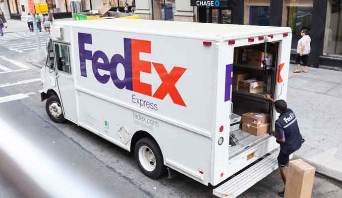 fed-ex van