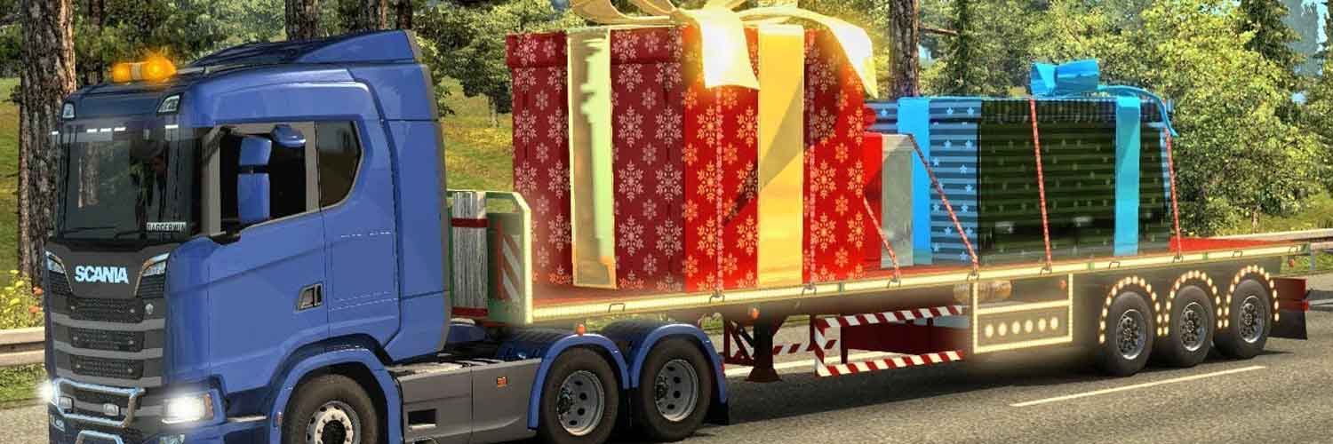 Truck with presents
