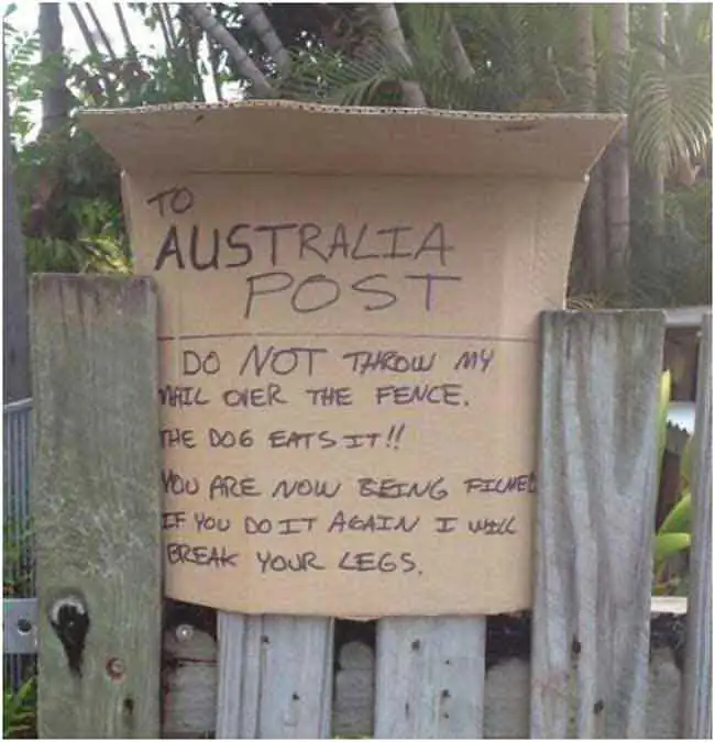 australia post note