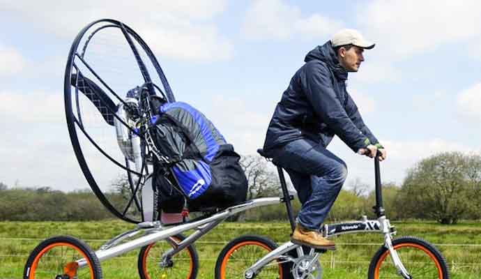 flying bicycle trailer