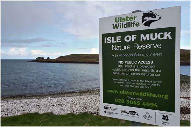 isle of muck signage