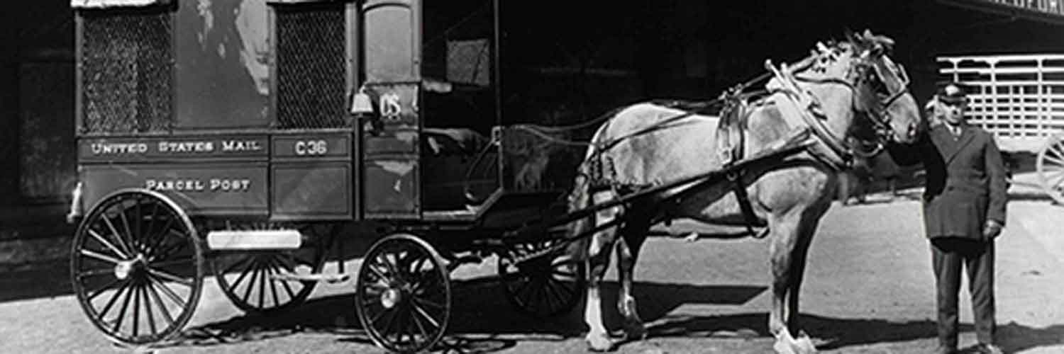 United States Mail horse and carriage