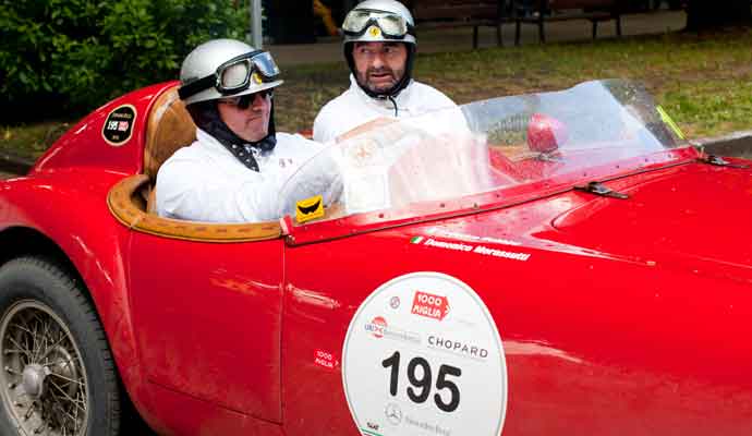 red vintage race car