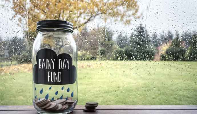 jar saving rainy day