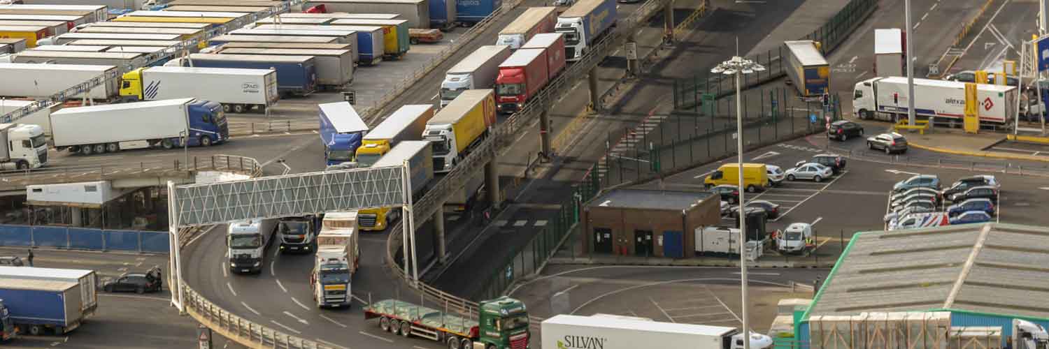 lorries leaving the Port of Dover