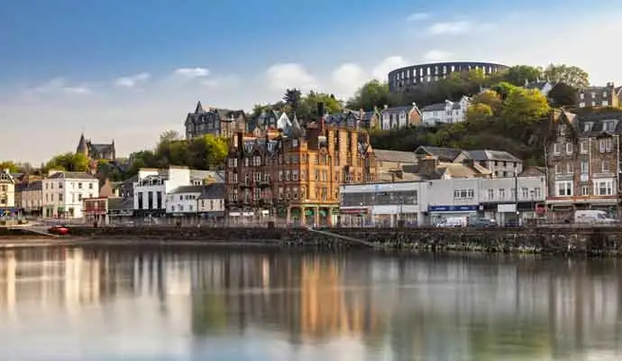 The Harbour of Oban and the Mccaig's Tower