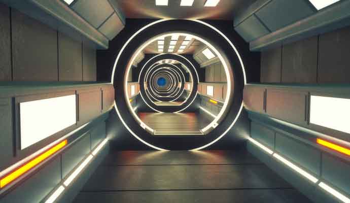 futuristic tunnel