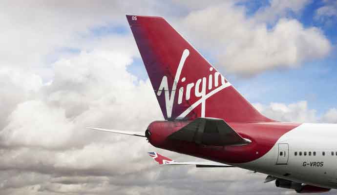 virgin plane tail