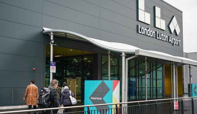 Same Day Courier Luton at London Luton Airport