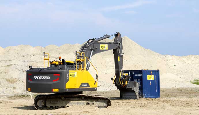 driverless trucks for volvo excavator