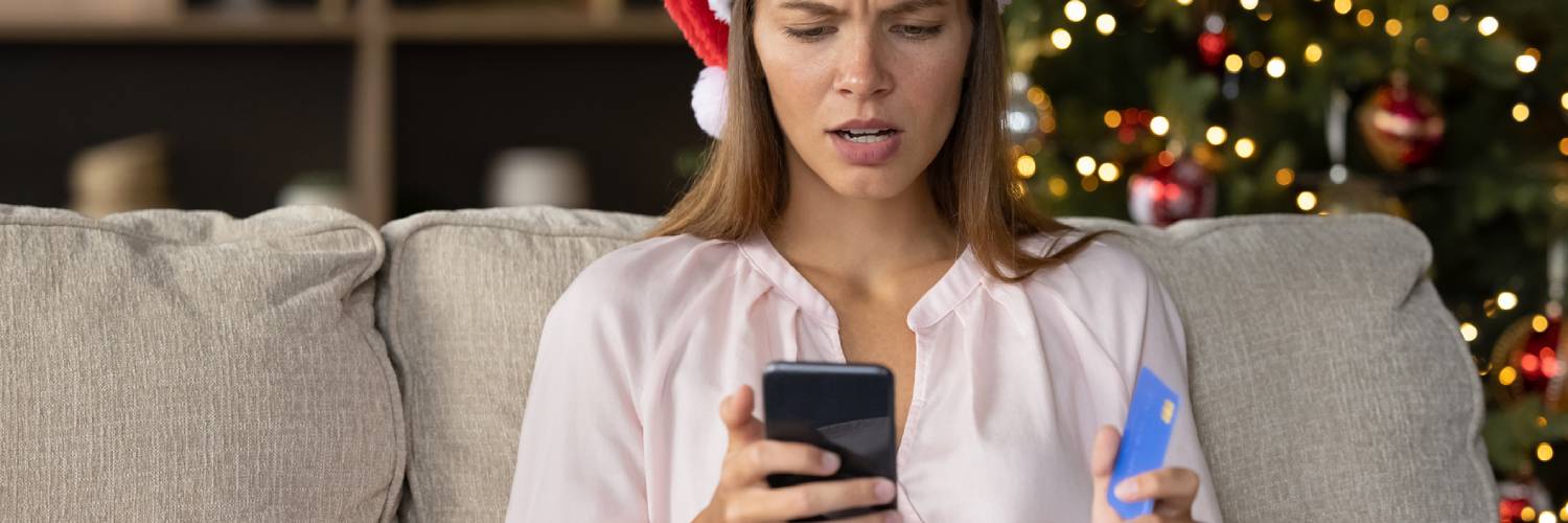 concerned woman christmas scam