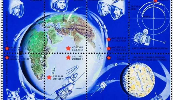 space race stamp