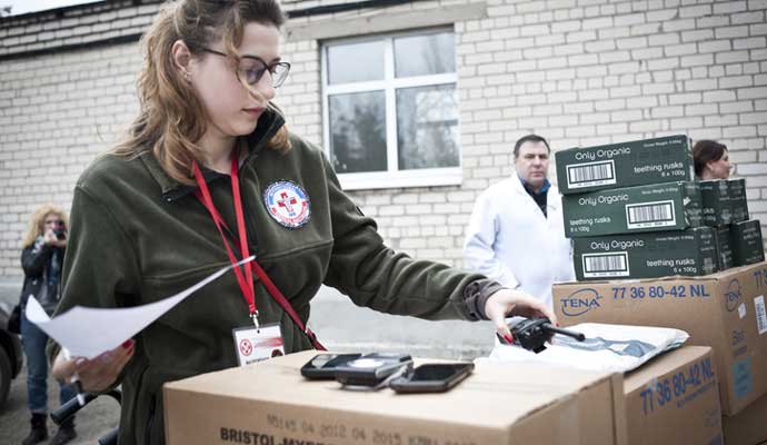 humanitarian logistics transfer humanitarian aid