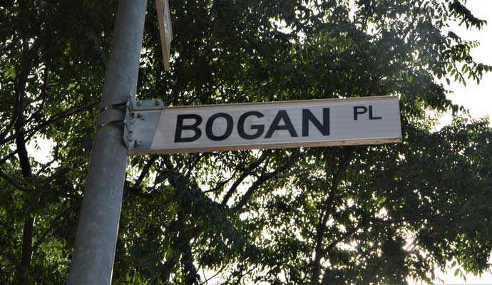 bogan place street name australia